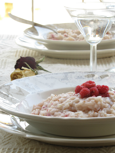 Risotto ai Lamponi Pepe Lungo